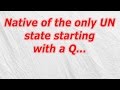 Native of the only UN state starting with a Q (CodyCross Answer/Cheat)