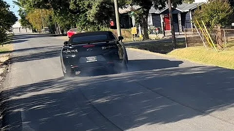Corey turned traction control off the zl1 and went...