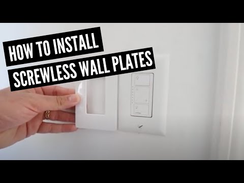 Screwless Light Switch Wall Plate Installation