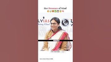Her Presence of Mind 🔥😱🥵 Priyansha Garg 🤯😮 #upsc #viral