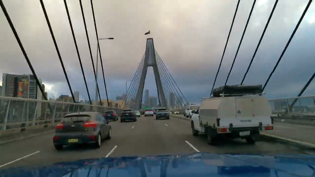 Sydney Morning Drive Sped-Up x10 Ryde to CBD Back to Traffic 🚗 Work Commute