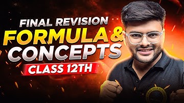 Class 12 Maths Final Concept Revision With Formulas I All Formula Class 12 Maths  by Ashish Sir