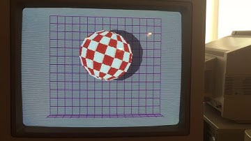 Original Boing Ball demo on Amiga 2000