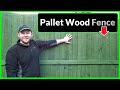 How to Build a Garden Fence out of Pallet Wood (Complete Process)