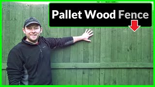 How to Build a Garden Fence out of Pallet Wood (Complete Process)