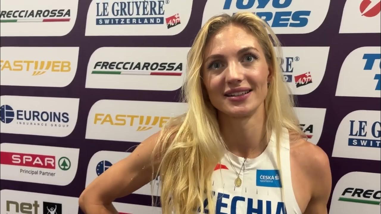 Nikoleta Jíchová po 400 m př. na ME 2024 - YouTube