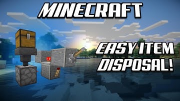 EASY Minecraft Trash Chest! Item Disposal! Minecraft 1.16+ Bedrock + Java