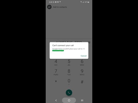 वीडियो: Google Voice का कहना है कि भेजने में विफल क्यों है?