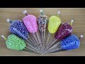 Making CRUNCHY SLIME with Piping Bags Mixing Color Glue Satisfying Slime Videos