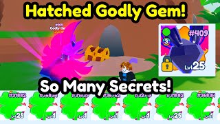 Hatched Secret Godly Gem! Got So Many Secrets Hatching In Pet Catchers! (Roblox)