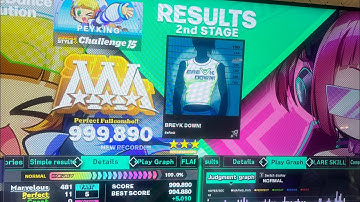 (DDR World) 15 PFC#241 BRE∀K DOWN! (CSP-15) 999,890!!!