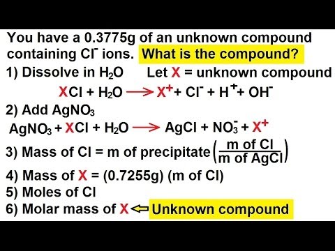 Chemistry - Quantitative Mass Analysis in Chemical Equations (30 of 38) : Ex 1