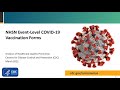 NHSN Event-Level COVID-19 Vaccination Forms