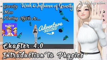 [ZEPETOR CLASS]Chapter 4.0 Introduction to Physics|Gravity,Mass,Floating object|Building zepeto map