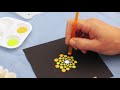 Beginners Dot painting mandala with Happy Dotting tools