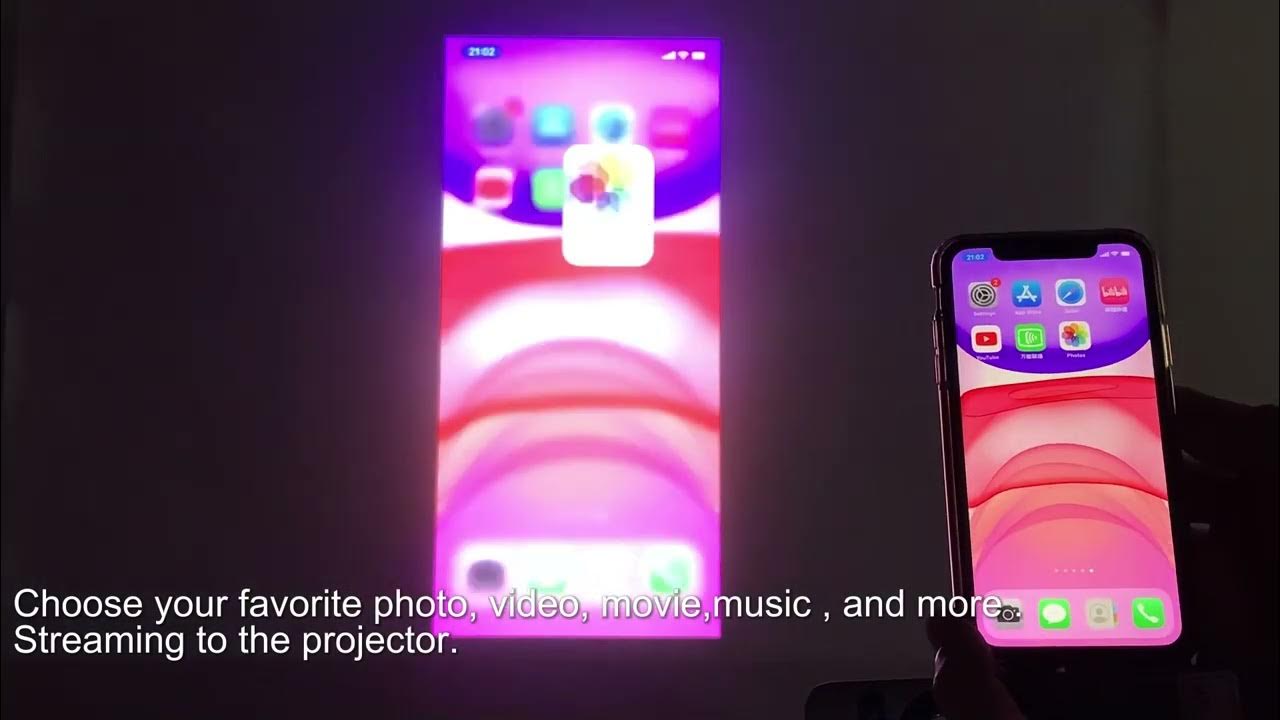 How to Mirror Cast with iOS Apple iPhone WEMAX Go Advanced YouTube
