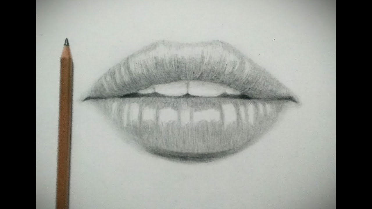 鉛筆画 口の描き方唇の描き方 How To Draw A Mouth Youtube