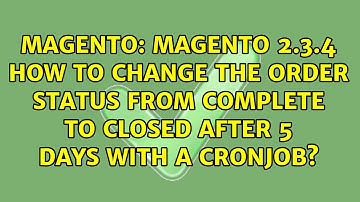 Magento 2.3.4 How to change the order status from COMPLETE to CLOSED after 5 days with a cronjob?