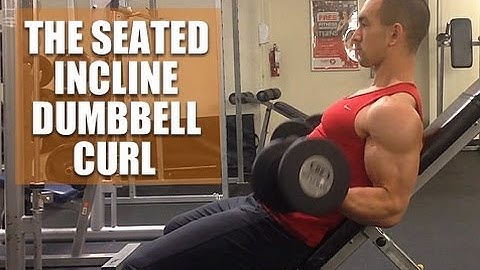 The Seated Incline Dumbbell Curl (Top Bicep Curl Variation)