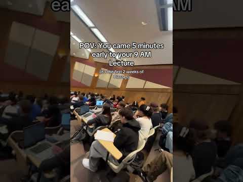 POV You Arrive 5 Mins Early To Your 9AM Class