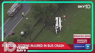 8 dead, dozen hurt in bus crash near Ocala, Florida