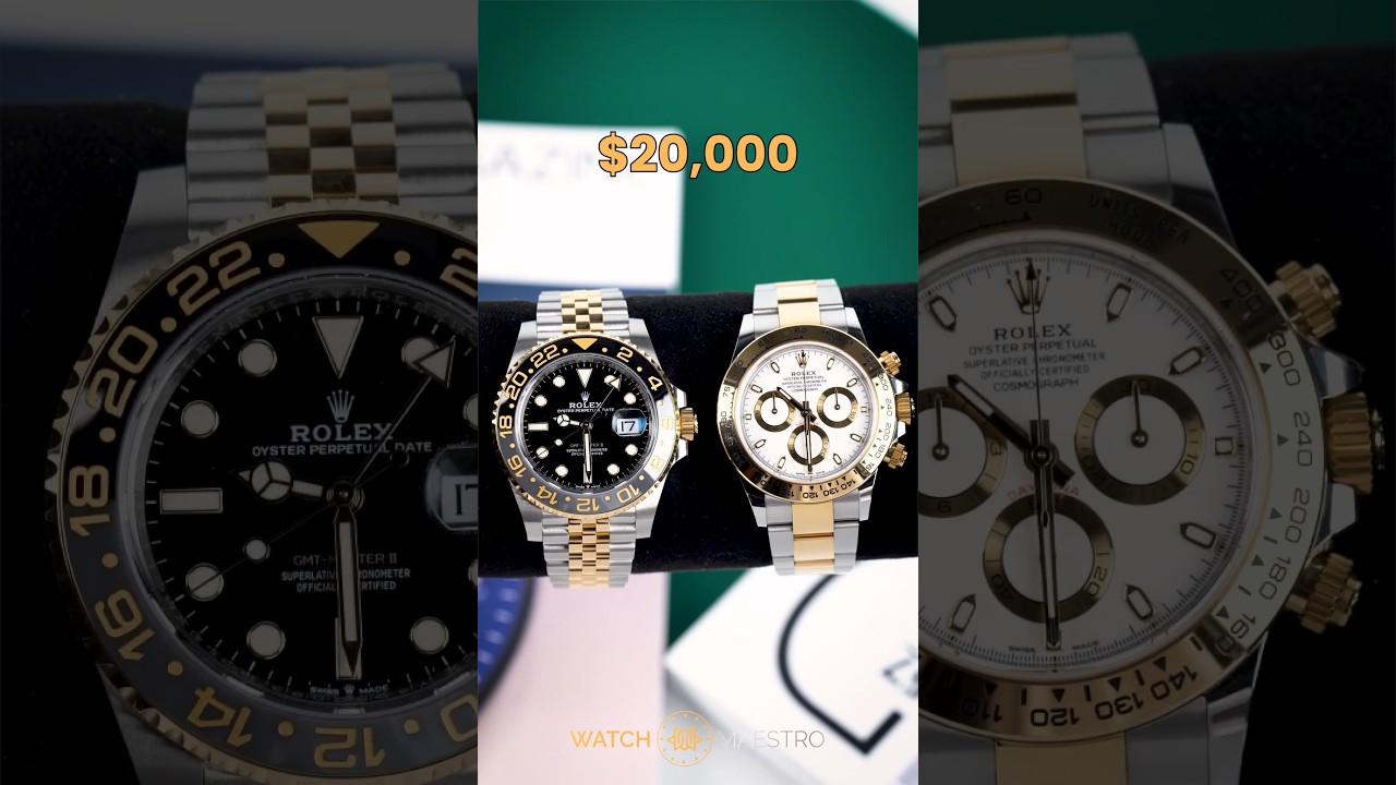 Which Rolex would you choose for $20,000: the GMT-Master II Zombie or the Daytona Two-Tone?🤑