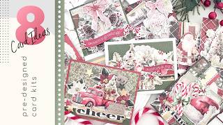 Taking Pre-Designed Cards to the NEXT LEVEL | Simple Stories Old Fashioned Christmas Card Kit