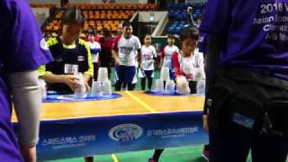 2016年競技疊杯亞洲盃錦標賽(韓國)~Taiwan Bull 團體363徒手接力4-1泰國