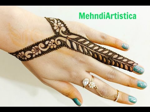 Easy Beautiful Stylist Border Mehndi Designs For Hands Latest