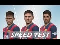 Fastest players in pes 2015  speed test neymar vs messi vs suarez