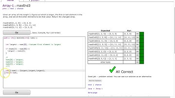 Codingbat - maxEnd3 (Java)
