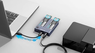 ORICO M.2 NVMe Cloner Dual-Bay NVMe Docking Station USB C to NVMe SSD Enclosure Aluminum M.2