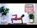 12 minute legs  booty burn workout  no equipment at home