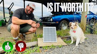 Best 12V Solar Battery Charger? | Solperk 20W Solar Panel Kit Review & Real-World Test screenshot 2