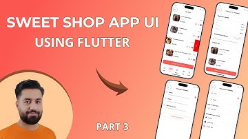 Sweet Shop App UI Part3 | Shopping cart and checkout screens | Flutter UI design | Flutter project