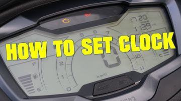PIAGGIO BEVERLY 400 - HOW TO SET CLOCK