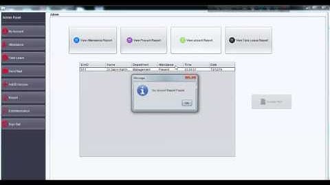 Project University Employee Attendance System | Java Project Using Swing