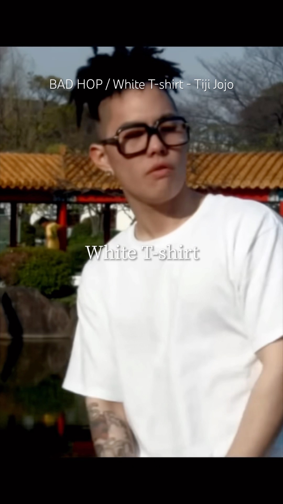 Japanese rap lyric 】BAD HOP / White T-shirt - Tiji Jojo / 超輝き