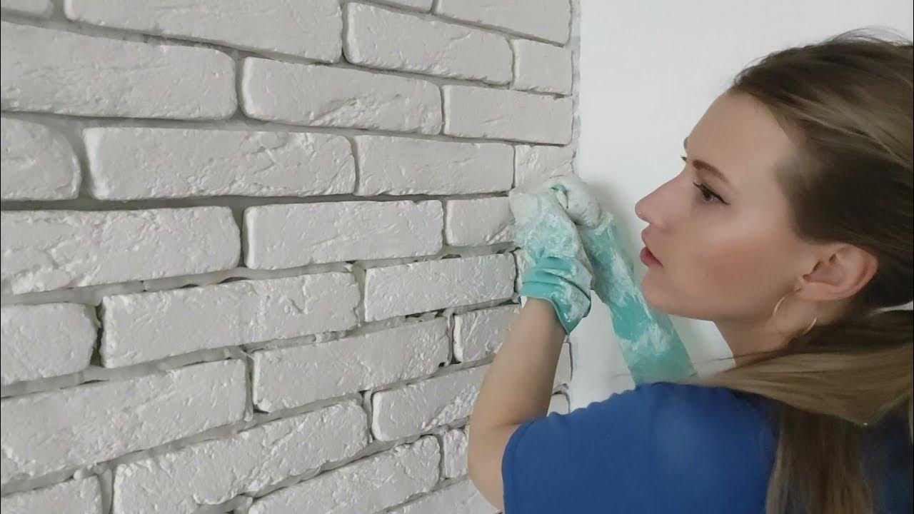 Как покрасить декоративный кирпич из гипса. Окрашивание гипсового кирпича. как покрасить гипсовые кирпичи в голубой цвет. можно ли на обои клеить кирпичики.