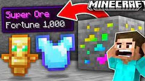 Minecraft ores drop OP items 