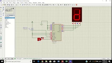 Display 7 segmentos en Proteus