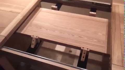 Dining Tables Edinburgh - Extending the Ash Dining table in the Edinburgh shop