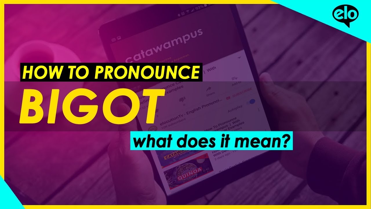 How To Pronounce Bigot  |  With Definition or Examples