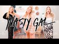 trying on standard AND plus sizes from NASTY GAL!