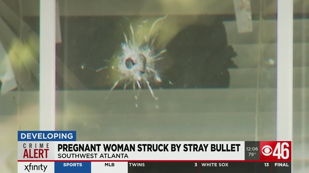 Pregnant woman struck by stray bullet - YouTube