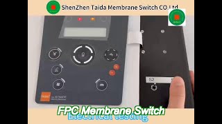 thermallyformed polyester fpc membrane switch keypad for test device