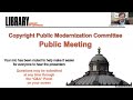 Copyright Public Modernization Committee Public Meeting