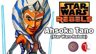 ahsoka tano wars star rebels drawing
