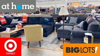 TARGET BIG LOTS AT HOME SHOP WITH ME FURNITURE ARMCHAIRS TABLES SOFAS SHOPPING STORE WALK THROUGH