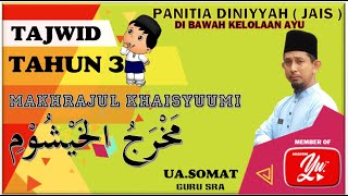 TAJWID TAHUN 3 JAIS  AL KHAISYUMU